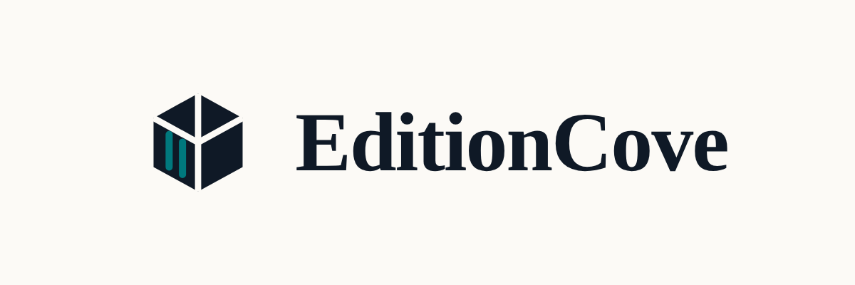 EditionCove Logo with name (PNG, 1200 × 400)